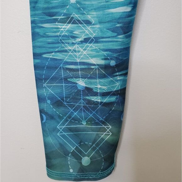 EVOLUTION AND CREATION leggings moon waterfall blue yoga S - Picture 4 of 7